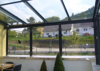 terrassendach glas